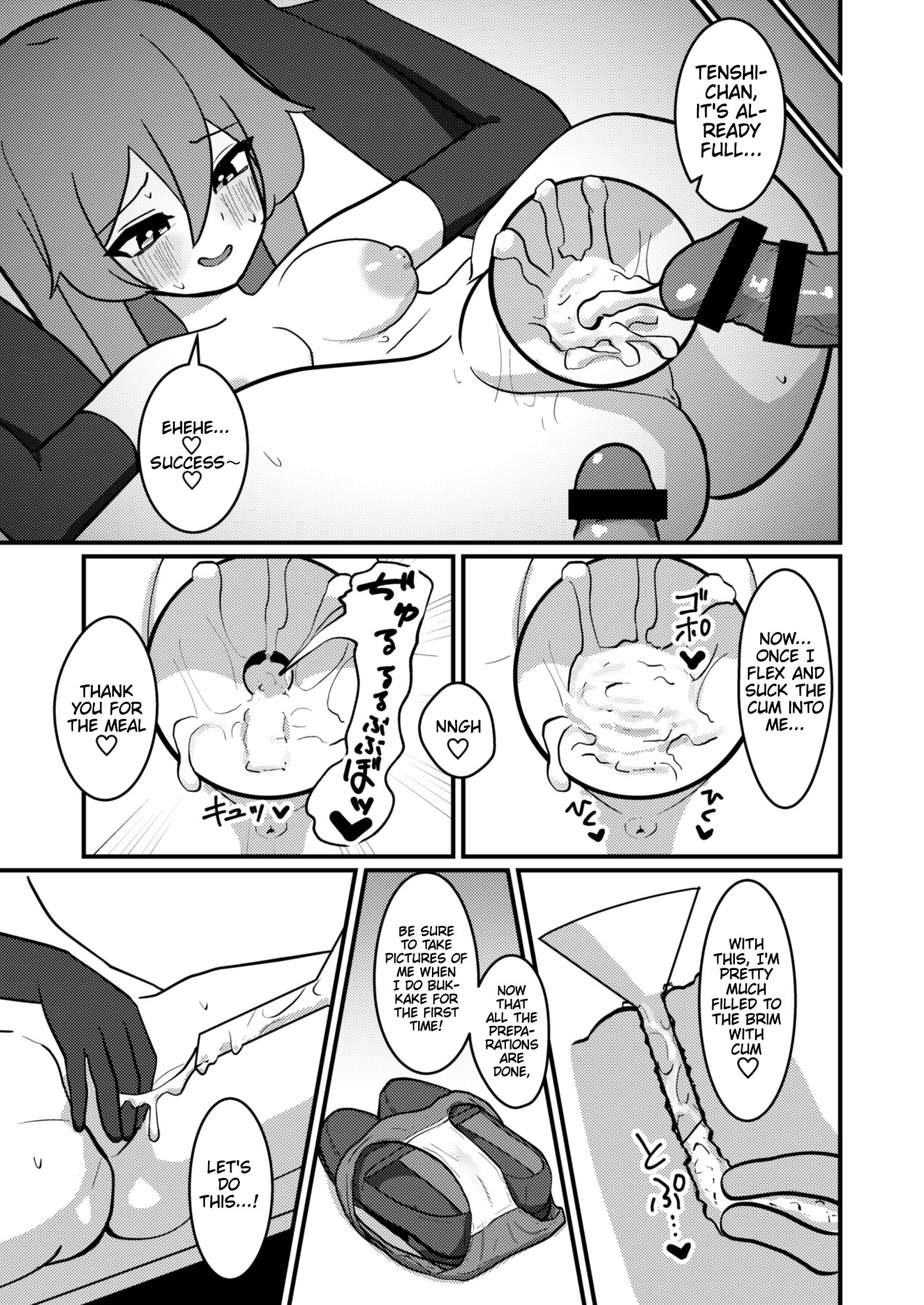 Hentai Manga Comic-Tenshi-chan Really Loves Semen Play-Read-23